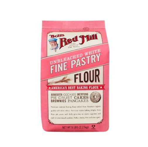 Bob's Red Mill Flour, White Pastry flour, 5 Pound
