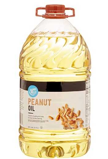 Amazon Brand - Happy Belly Peanut Oil, 1 gallon (128 Fl Oz)