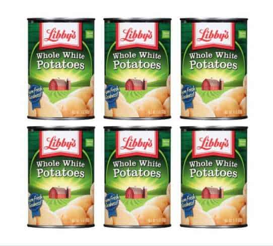 Libby's Whole White Potatoes | 15oz Cans (Pack of 6)