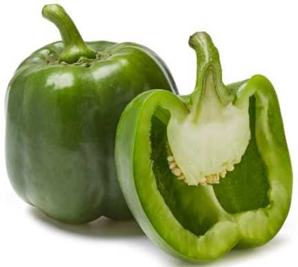 Produce aisle Organic Green Bell Pepper