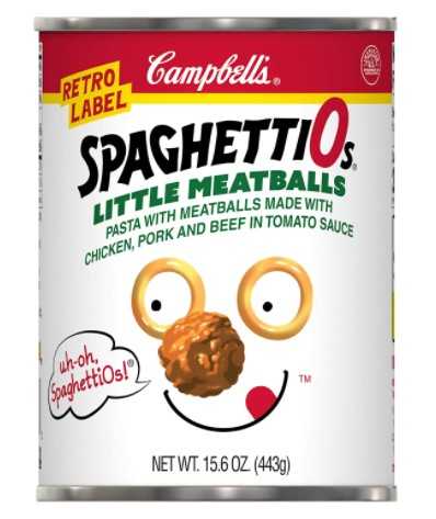 SpaghettiOs Throwback Label Pasta 