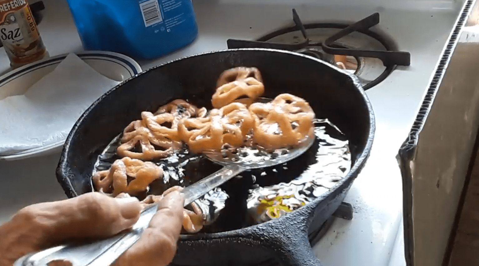 duros in frying pan