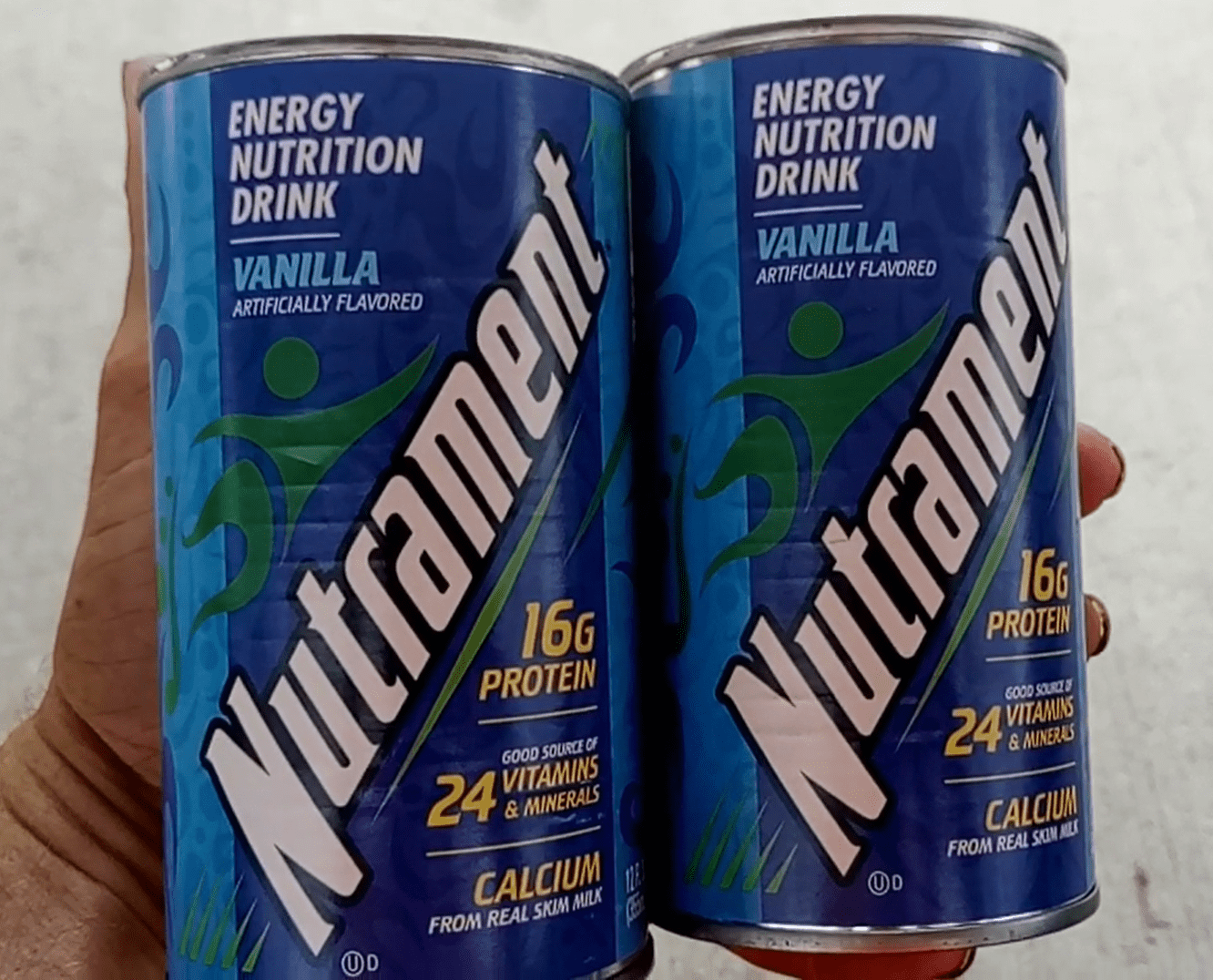 Nutrament energy drink vanilla flavor