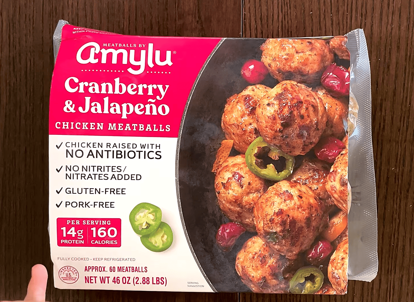 Amylu Cranberry Jalapeno Chicken Meatballs