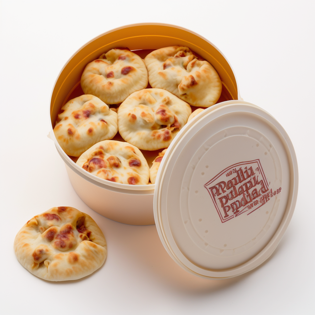 pizza rolls in an air sealed container